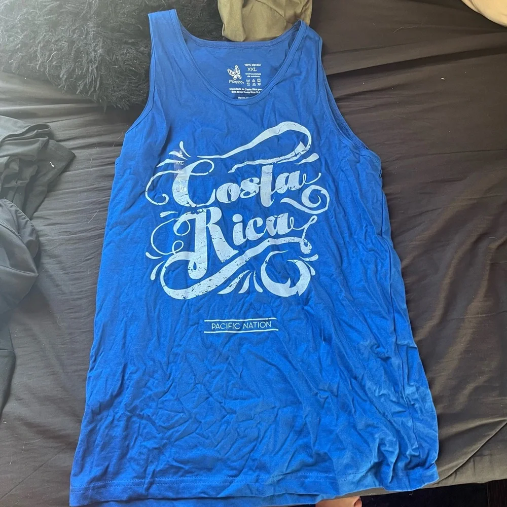 Blue Costa Rica Tank Top - Picture 1 of 1